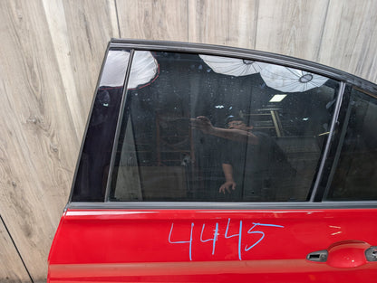 OEM BMW F30 F80 328 330 335 340 M3 Rear Left Driver Door Shell Panel Red A75 MELBOURNEROT METALLIC (A75)