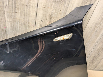08-13 OEM BMW E82 E88 128 135 Left Driver Side Fender Panel Black SCHWARZ II (668)