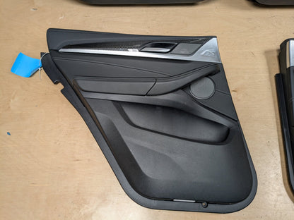 *OEM BMW F97 G01 X3 X3M Front Rear Left Right Door Panel Cards SET CARBON FIBER