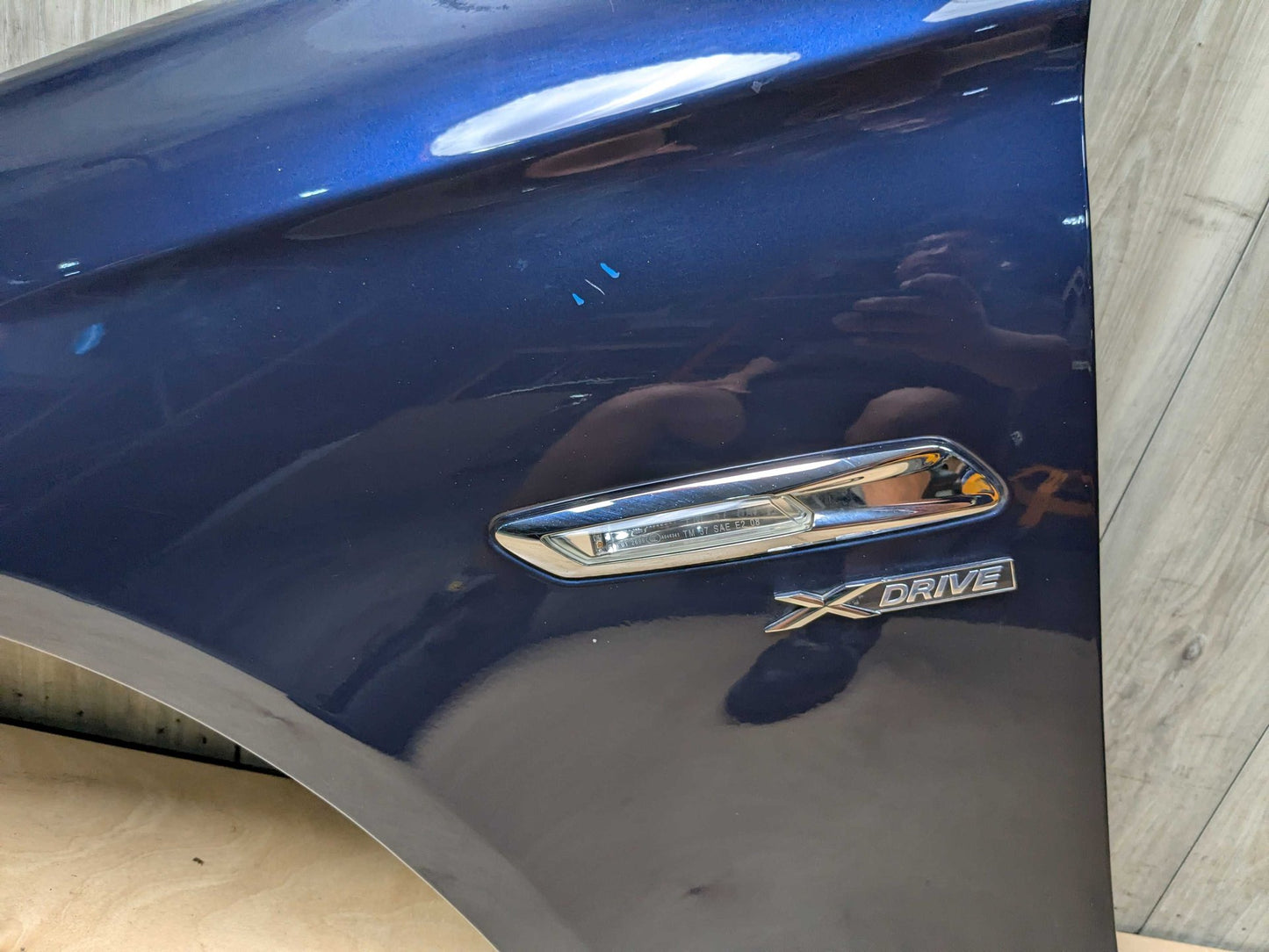 11-16 OEM BMW F10 528 535 550 Left Driver Side Fender Panel Blue A89 IMPERIALBLAU BRILLANTEFFEKT METALLI (A89)