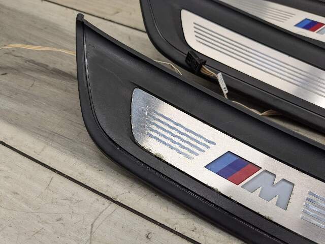 *17-20 OEM BMW G30 M550 Front Rear Left Right Light Door Sill Plate Molding Trim