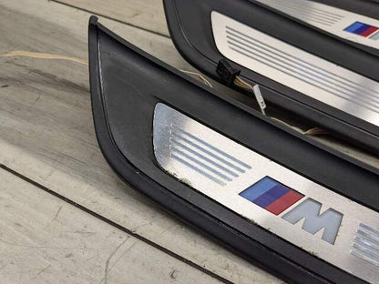 *17-20 OEM BMW G30 M550 Front Rear Left Right Light Door Sill Plate Molding Trim