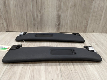 03-08 OEM BMW E85 E86 Z4 Left Right Driver Passenger Sunvisors PAIR Black