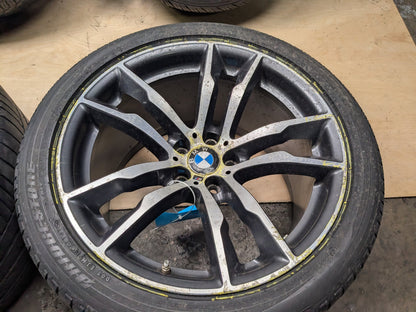 OEM BMW F85 F86 X5M X6M Wheels Rims 20x10/11.5" ET:38/40 M Double Spoke 611 SET