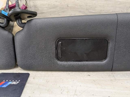 07-13 OEM BMW E88 E93 128 328 335 M3 Convertible Sun Visor Black Pair SET