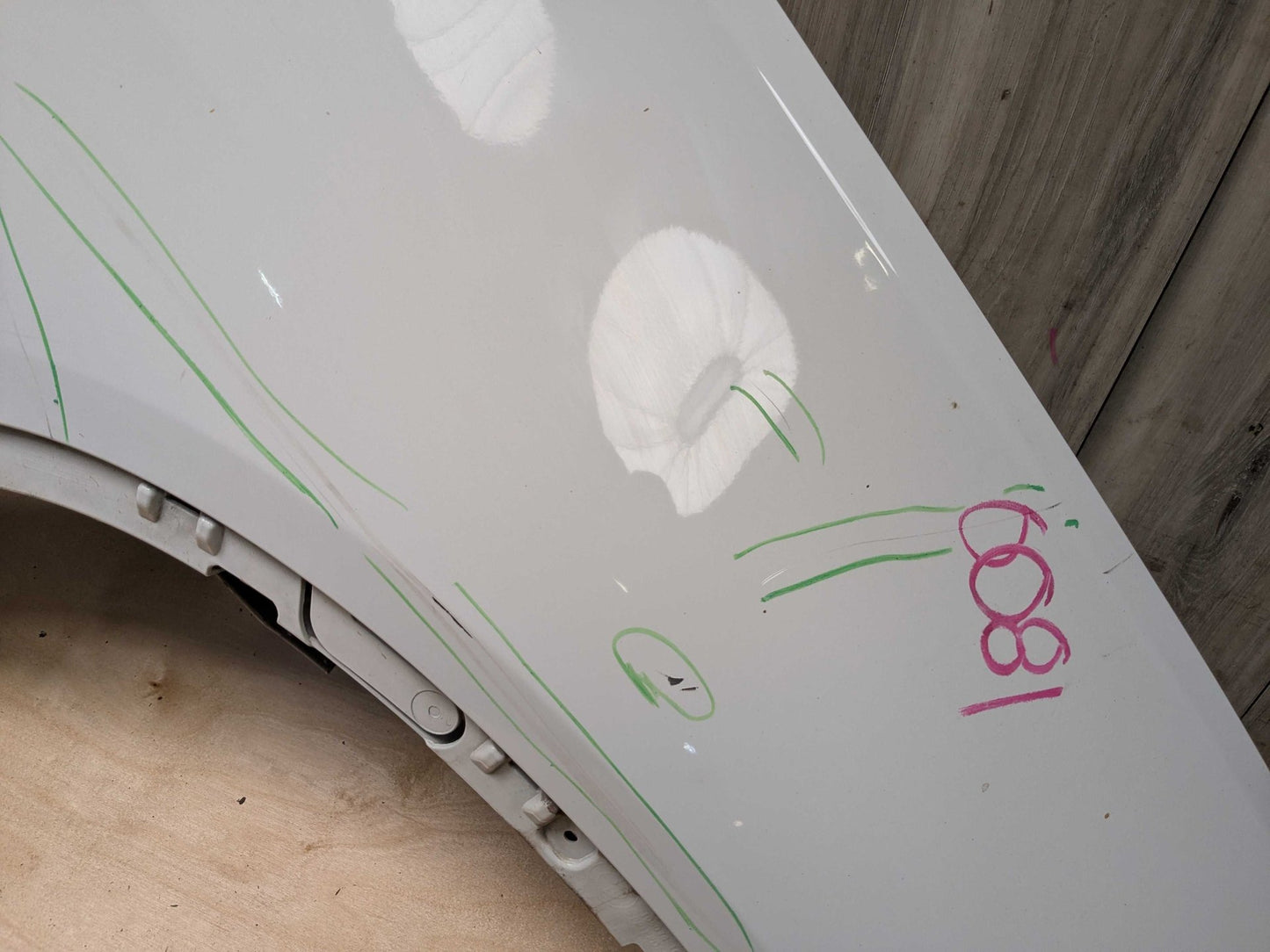 *NOTE* 14-18 OEM BMW F15 X5 Front Right Passenger Side Fender Panel White 300 White ALPINWEISS III (300)