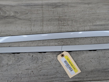 OEM BMW F15 F85 X5 X5M Front Left Right Windshield Side Drip Molding PAIR White