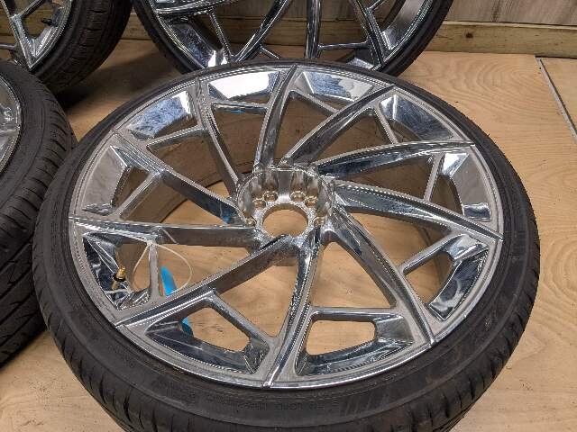 07-13 2CRAVE BMW E70 X5 Wheels Rims NO.36 22x9.0J ET:38 Chrome Finish SET