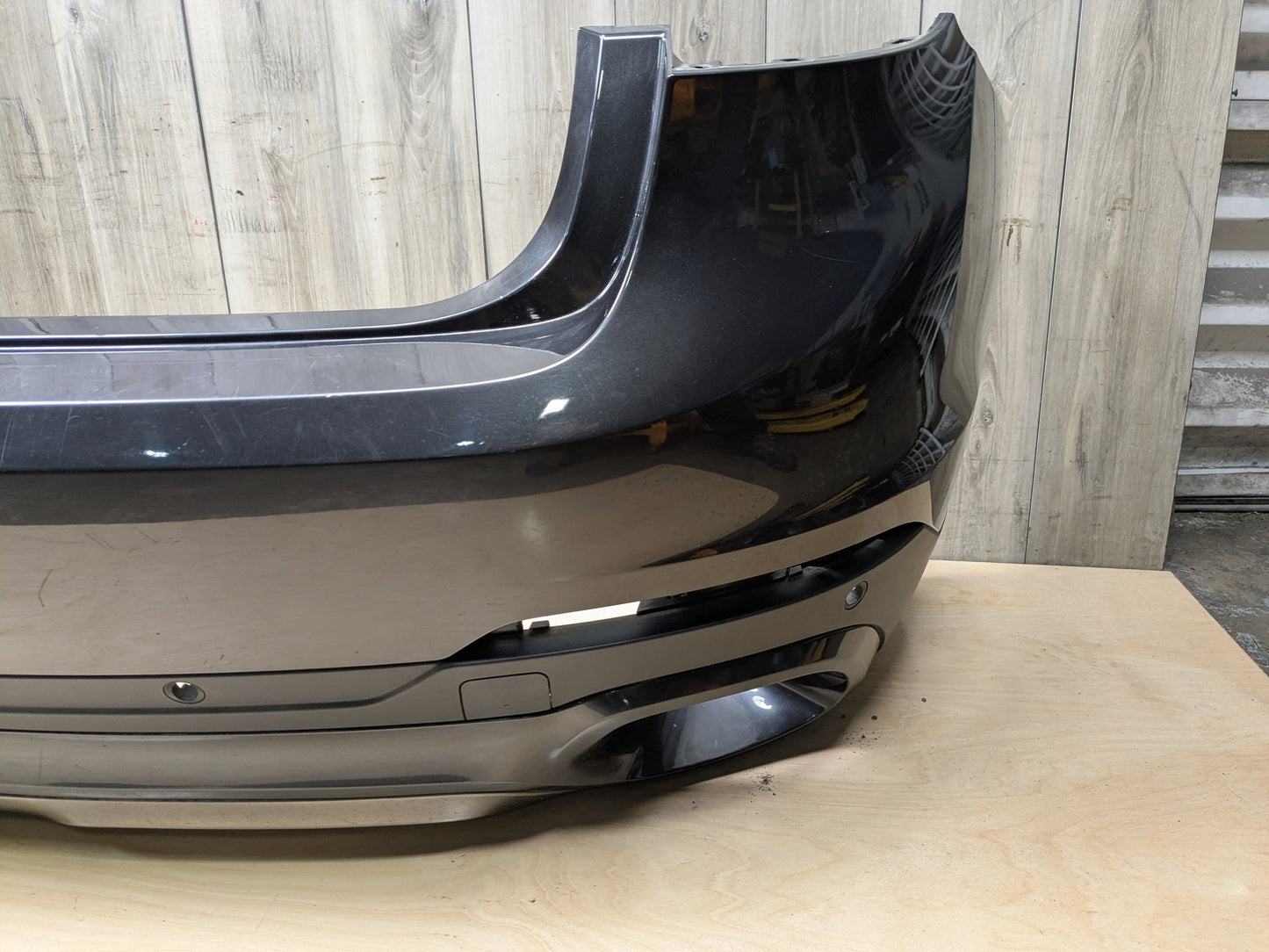 *15-19 OEM BMW F16 X6 Engine N55 Rear Bumper Cover Panel Assembly Gray A90 SOPHISTOGRAU BRILLANTEFFEKT METALLI (A90)