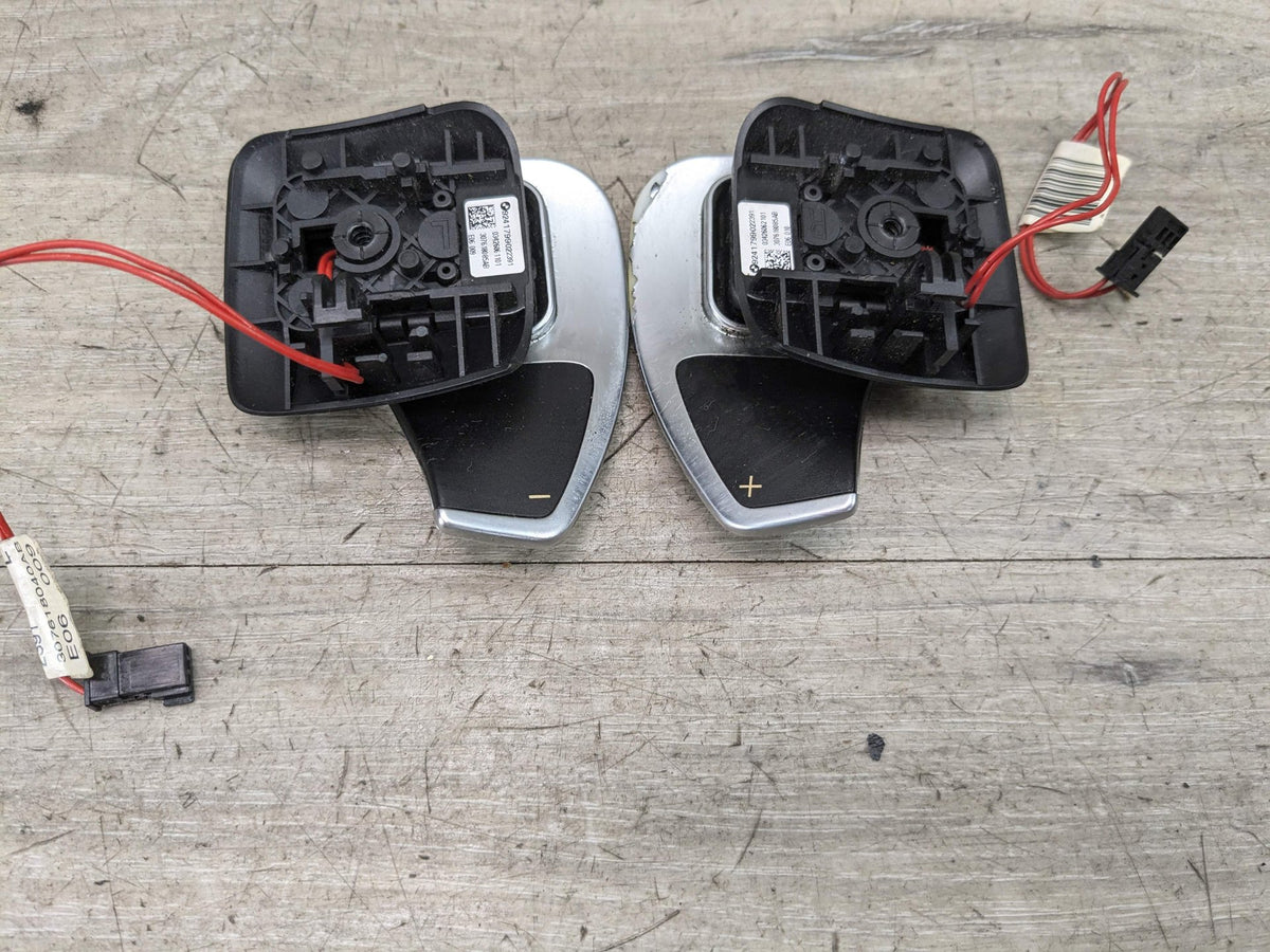 11-13 OEM BMW E90 E92 E88 E82 135 335 LCI Steering Wheel Paddle Shifter SET