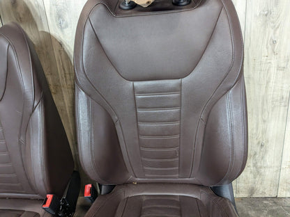 2019 BMW X3 G01 Front Left Driver Right Passenger Seat Assemblys SET Brown