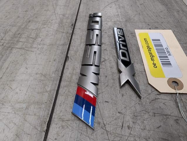 17-23 OEM BMW G30 530 540 M550 Trunk Lid Emblem Letters XDrive M550i
