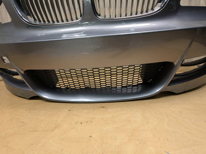 AFTERMARKET 08-13 BMW E82 E88 135 M SPORT Front Bumper Cover w/ Grilles Gray A52