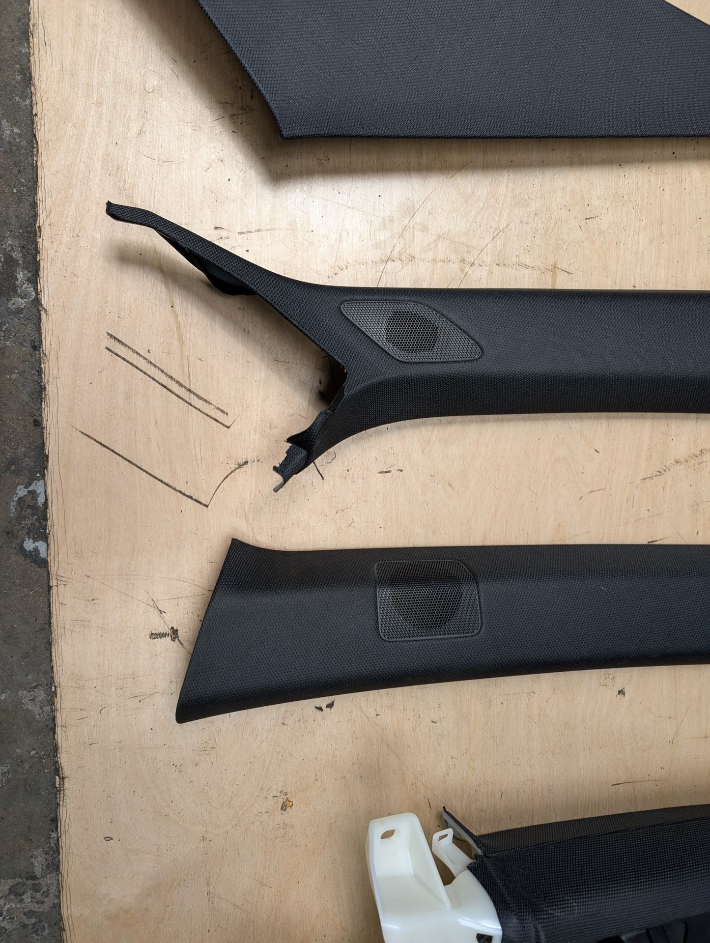 18-24 OEM Audi A5 S5 Interior Upper Left Right Roof Headliner Sun Visors Door Trim SET