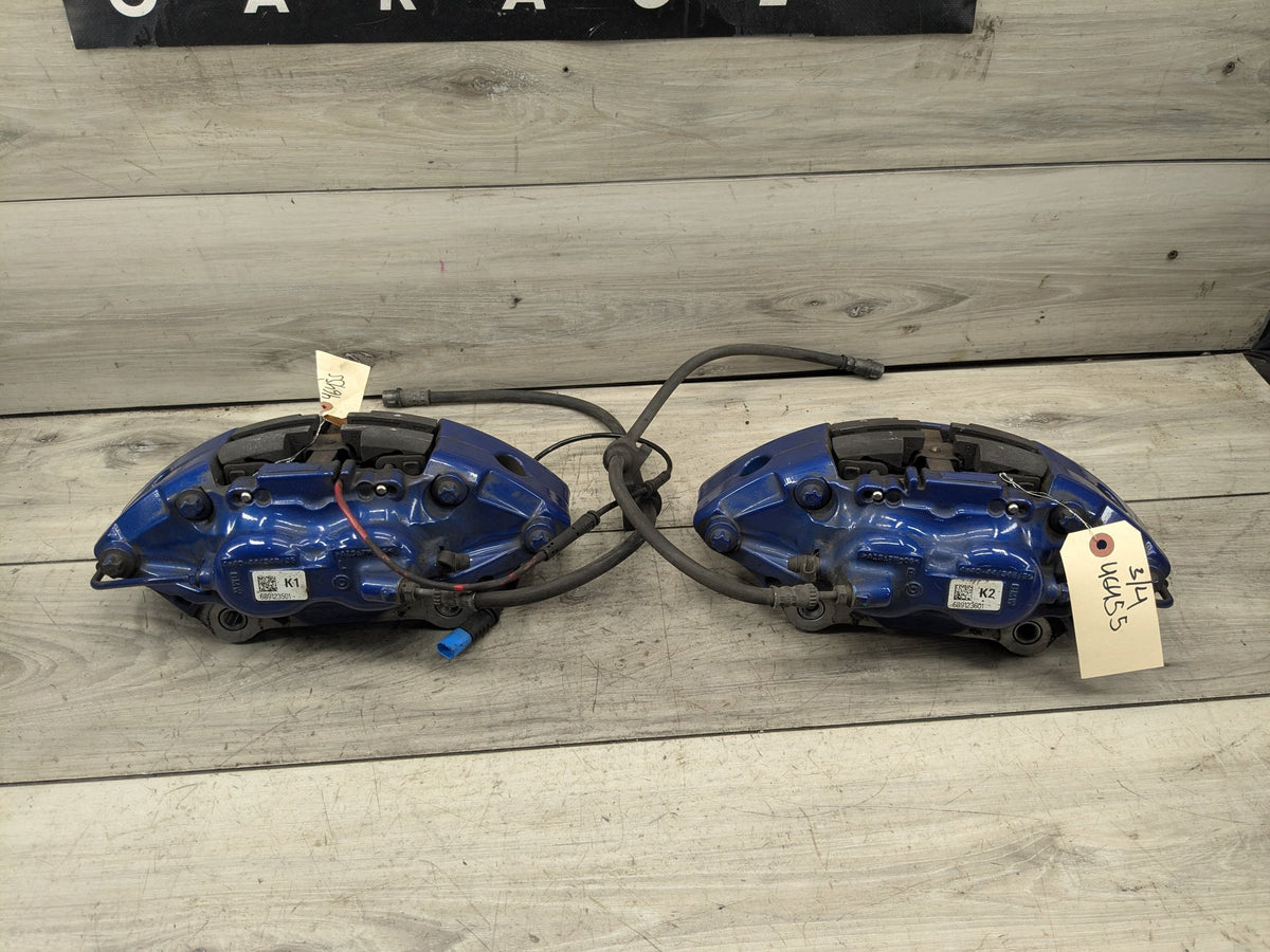 2020 BMW M340i G20 Front Rear Left Right Brake Caliper SET 6891235 OEM BMW G20 G22 G23 M240 M340 M440 Front Rear Left Right Brake Calipers SET Blue