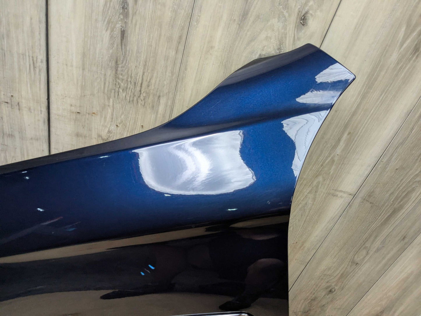 11-16 OEM BMW F10 528 535 550 Left Driver Side Fender Panel Blue A89 IMPERIALBLAU BRILLANTEFFEKT METALLI (A89)