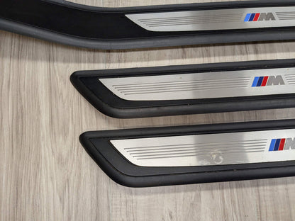 2013 BMW 750Li F02 Front Rear Left Right Scuff Plate Door Sill SET 8046291