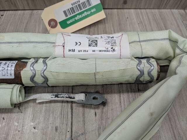 14-20 OEM BMW F32 F82 M4 Right Passenger Top Roof Head Air Bag Airbag Curtain