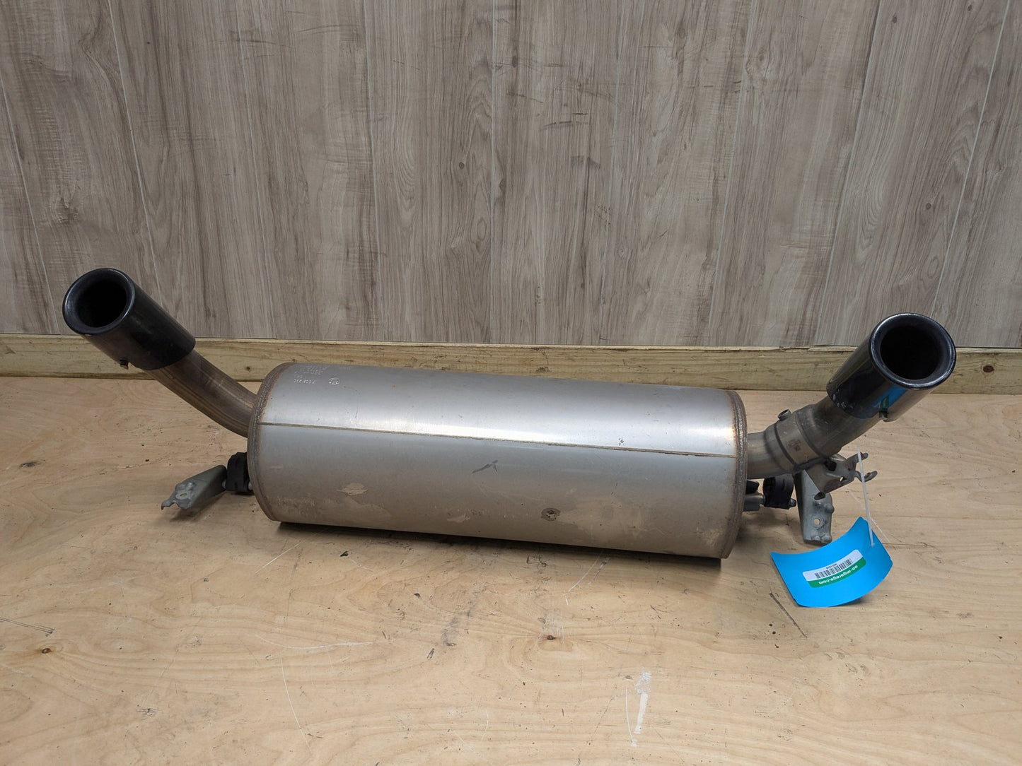 14-17 OEM BMW F22 F23 M235 Engine N55 Dual Exhaust Pipe Muffler w Black Tips