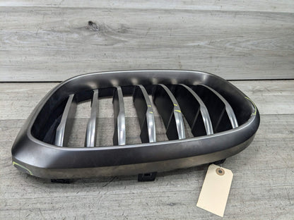OEM BMW G01 G02 X3 X4 M40 Front Left Driver Upper Bumper Kidney Grill Chrome