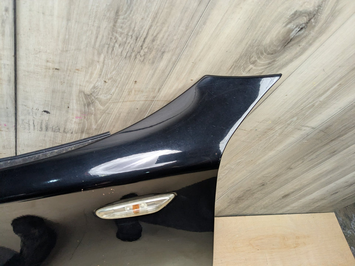 08-13 OEM BMW E82 E88 128 135 Left Driver Side Fender Panel Black SCHWARZ II (668)