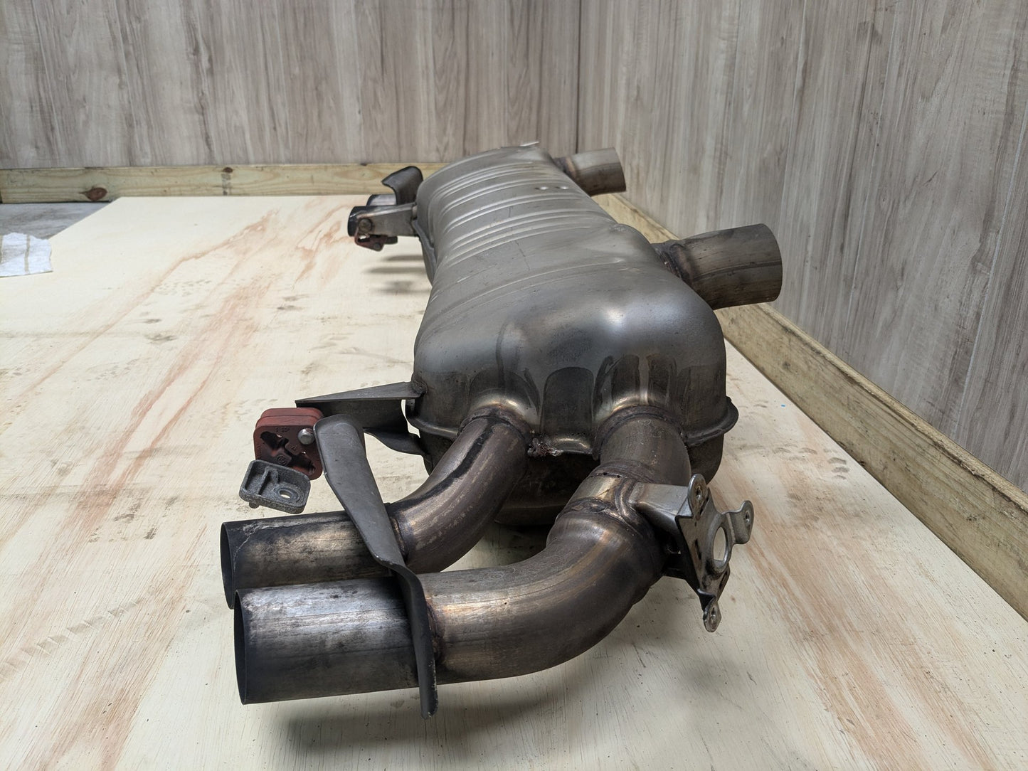 16-19 OEM BMW G11 G12 750i 750iX Engine N63R Rear Exhaust Pipe Muffler M SPORT
