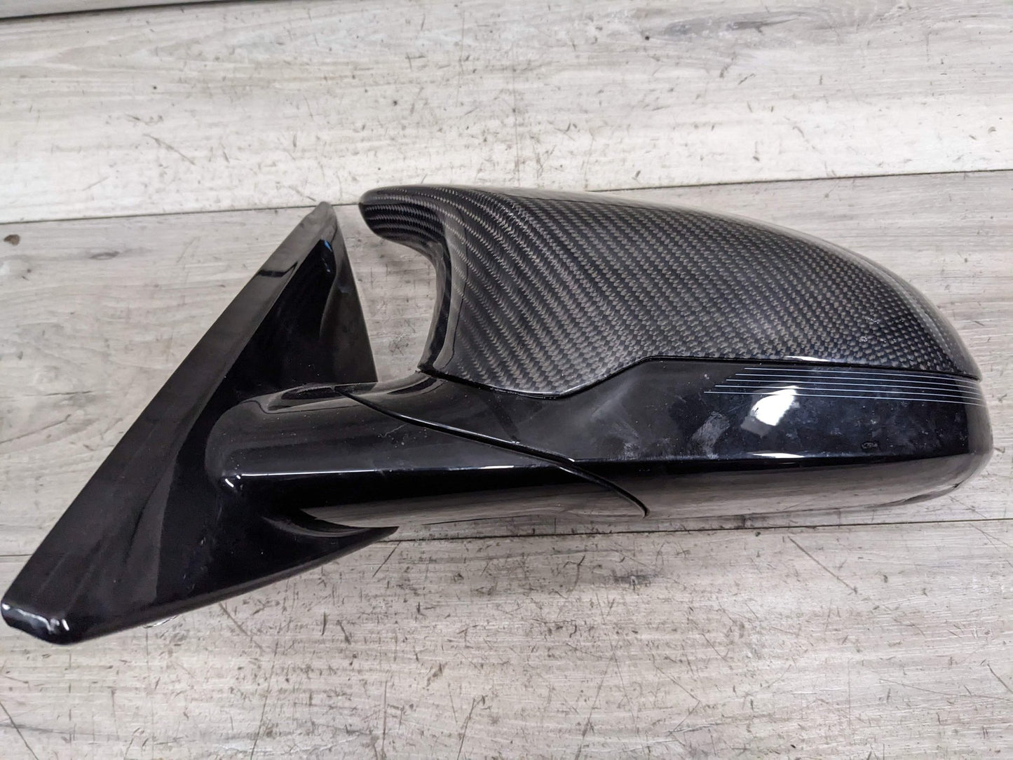 15-18 OEM BMW F83 M4 Left Driver Mirror Assembly Auto Dip Camera Black