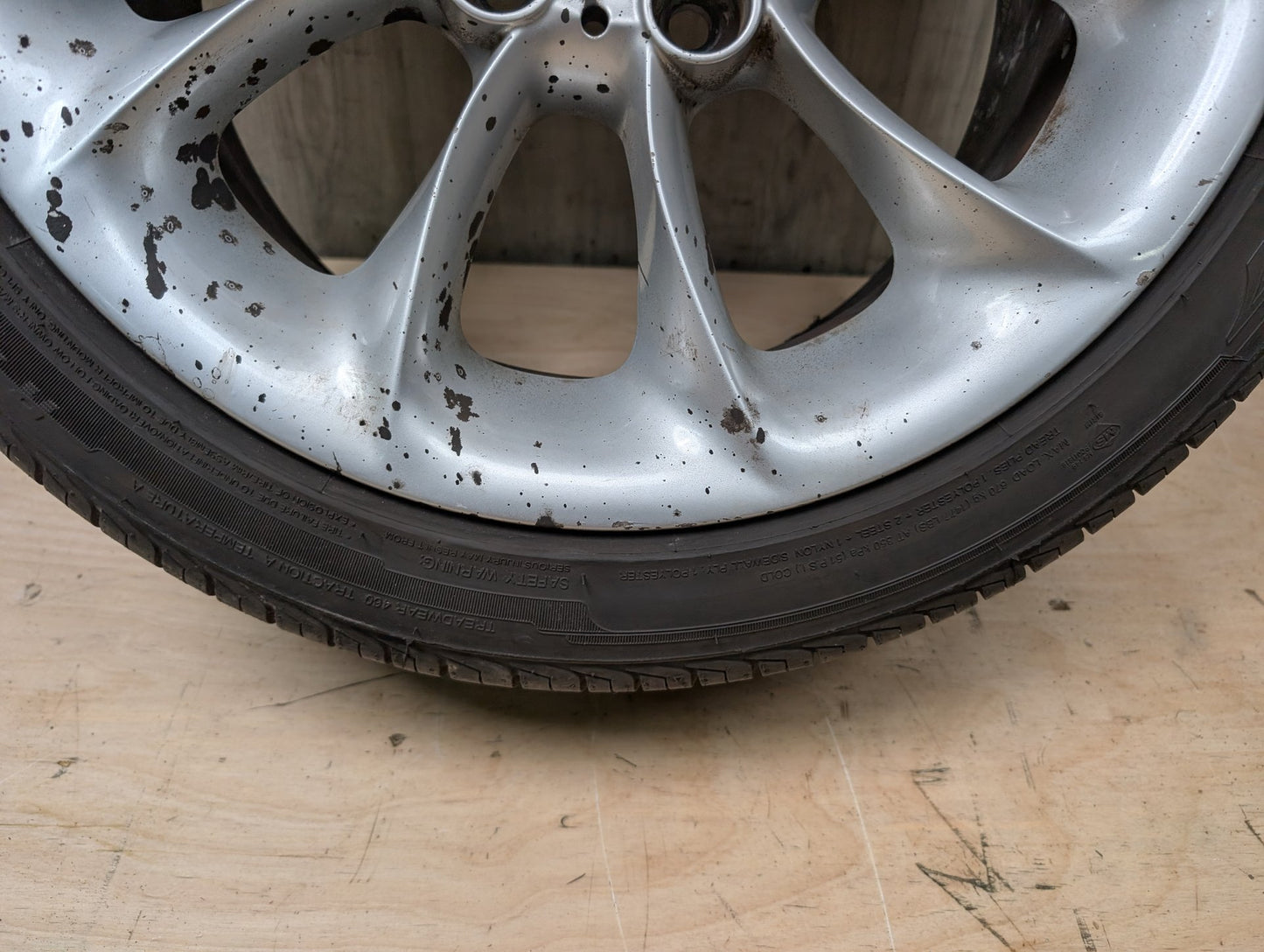 03-08 OEM BMW E85 Z4 Rim Wheel 17x8" ET:47 LA Wheel Turbine Style 106
