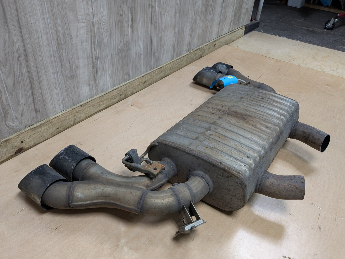 20-24 OEM BMW F97 X3M Engine S58T Rear Dual Exhaust Pipe Muffler