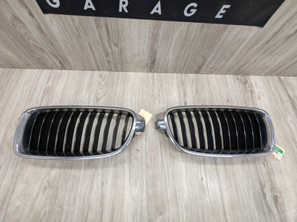 OEM BMW F30 F31 328 330 335 340 Front Left Right Upper Bumper Kidney Grilles SET