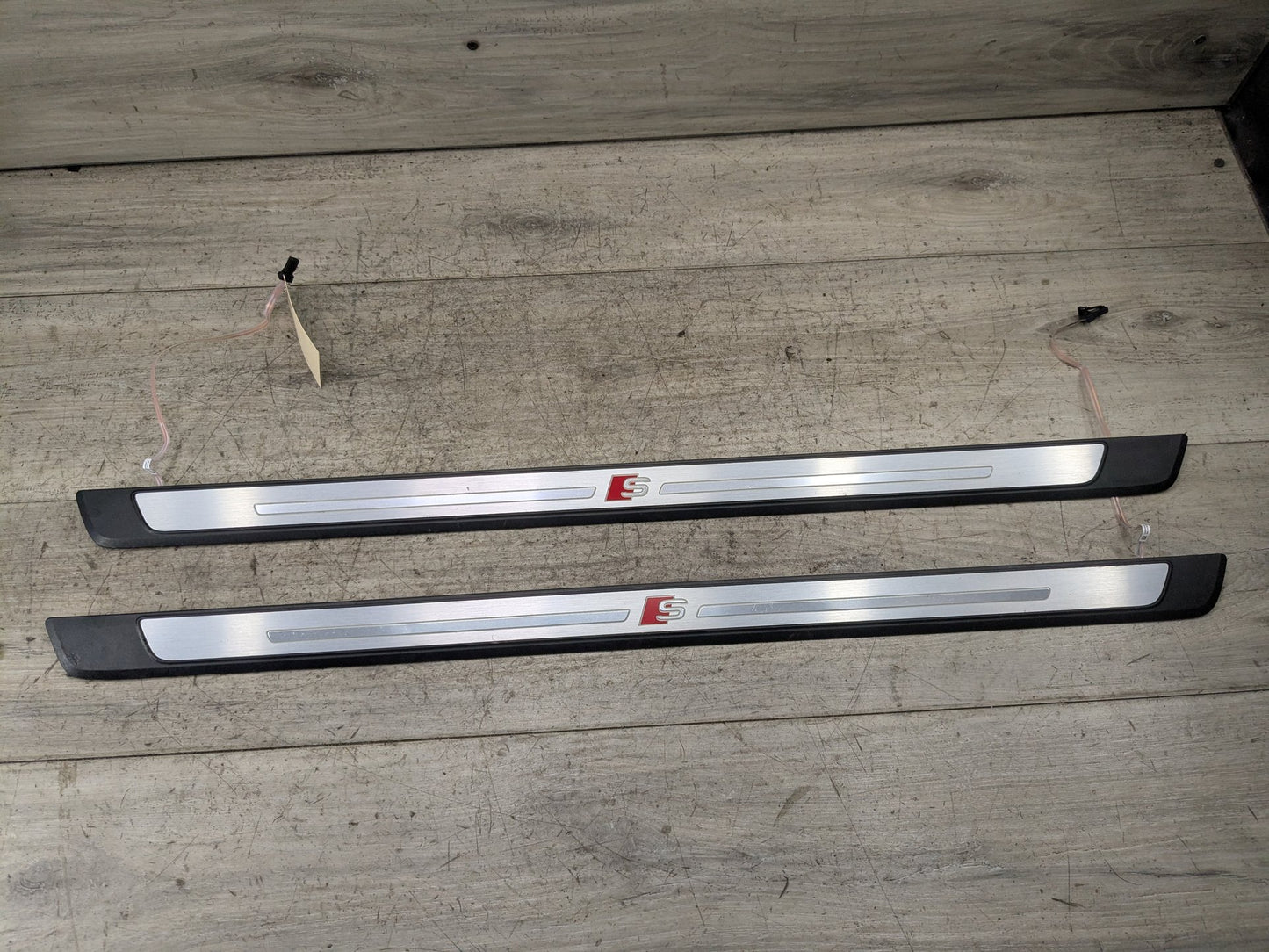 2018-2024 Audi S5 B9 Rear Left Right Scuff Plate Door Sill SET 8W6947417A S Line