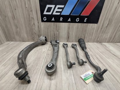 13-17 OEM AUDI A5 S5 Front Left Driver Upper Lower Control Arms w Tie Rod SET