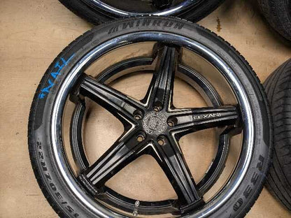 *NOTE* 15-19 LEXANI BMW F16 X6 Wheels Rims 22x9 ET15 5x120 Silver Black SET
