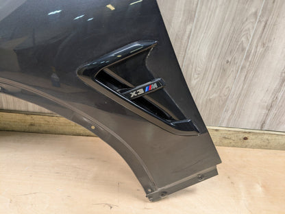 18-24 OEM BMW F97 F98 G01 G02 X3 X4 Front Right Passenger Fender Panel Gray A90 SOPHISTOGRAU BRILLANTEFFEKT METALLI (A90)
