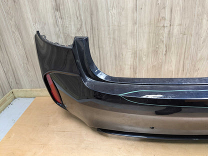 *15-18 OEM BMW F86 X6M M Rear Bumper Cover w/ Diffuser COMPLETE Black 416 CARBONSCHWARZ METALLIC (416)
