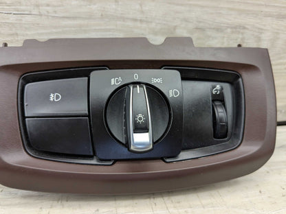 OEM BMW F15 F16 F85 F86 X5 X6 Headlight Switch Control Panel Light Module WINE