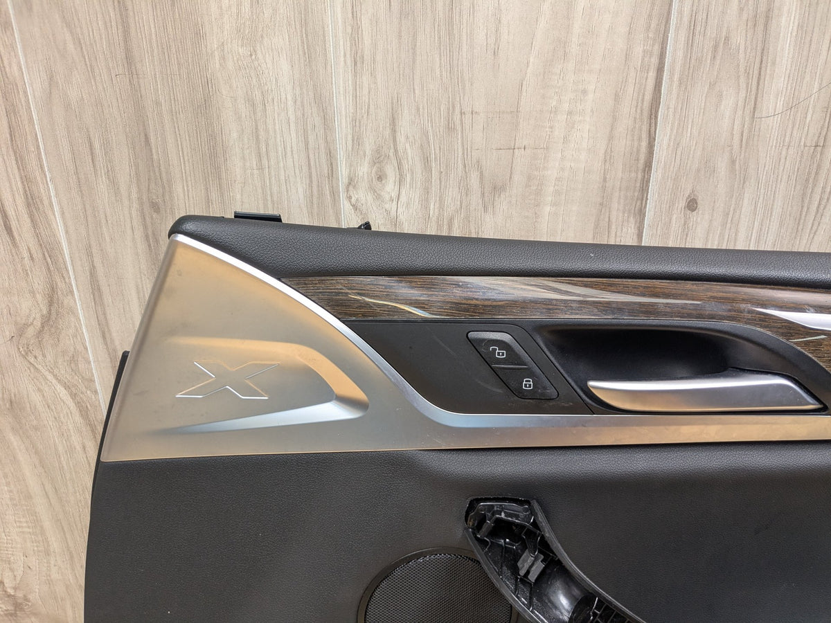 2019 BMW X3 G01 Front Right Passenger Interior Door Panel Card 7410282 18-23 OEM BMW G01 X3 FRONT RIGHT PASSENGER Side Door Panel Card Trim Cover Black OEM