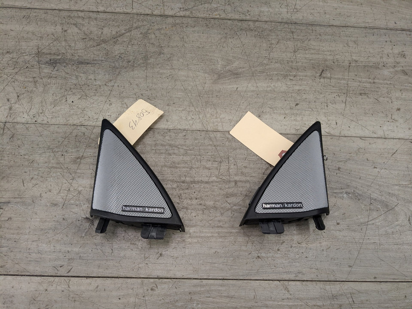 2009-2017 Mercedes-Benz E550 E-Class A207 Front Left Right Door Triangle Corner Speaker Assemblys SET 0