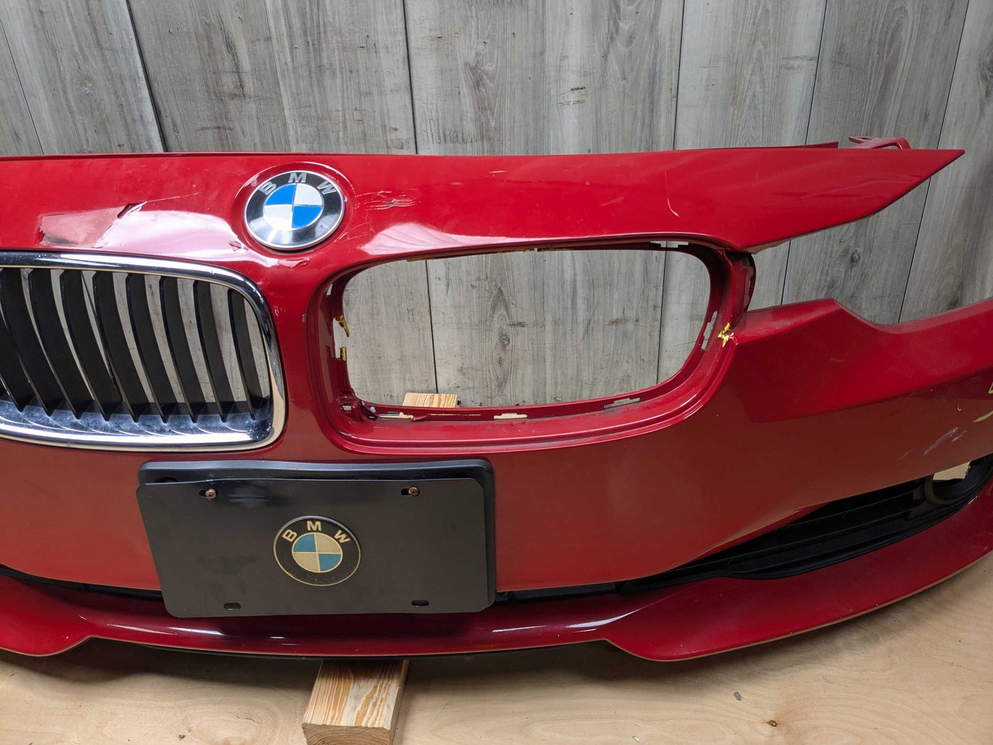 NOTE* 12-15 OEM BMW F30 F31 328 335 BASIS Front Bumper Cover w/ Grilles Red A75 MELBOURNEROT METALLIC (A75)