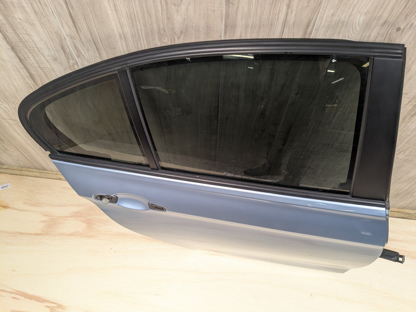 OEM BMW F30 F80 328 330 335 340 M3 Rear Right Passenger Door Shell Panel Blue LIQUID BLUE METALLIC (B40)