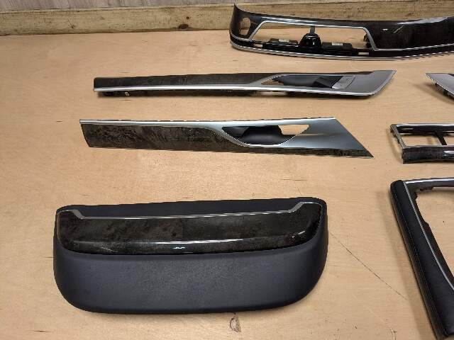 16-19 OEM BMW G12 750 Left Right Center Dash Interior Door Seat Panel Trim SET
