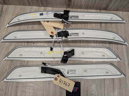 16-19 OEM BMW G11 G12 OEM Door Sills M Trim Illuminated Entry Panels Kit SET*
