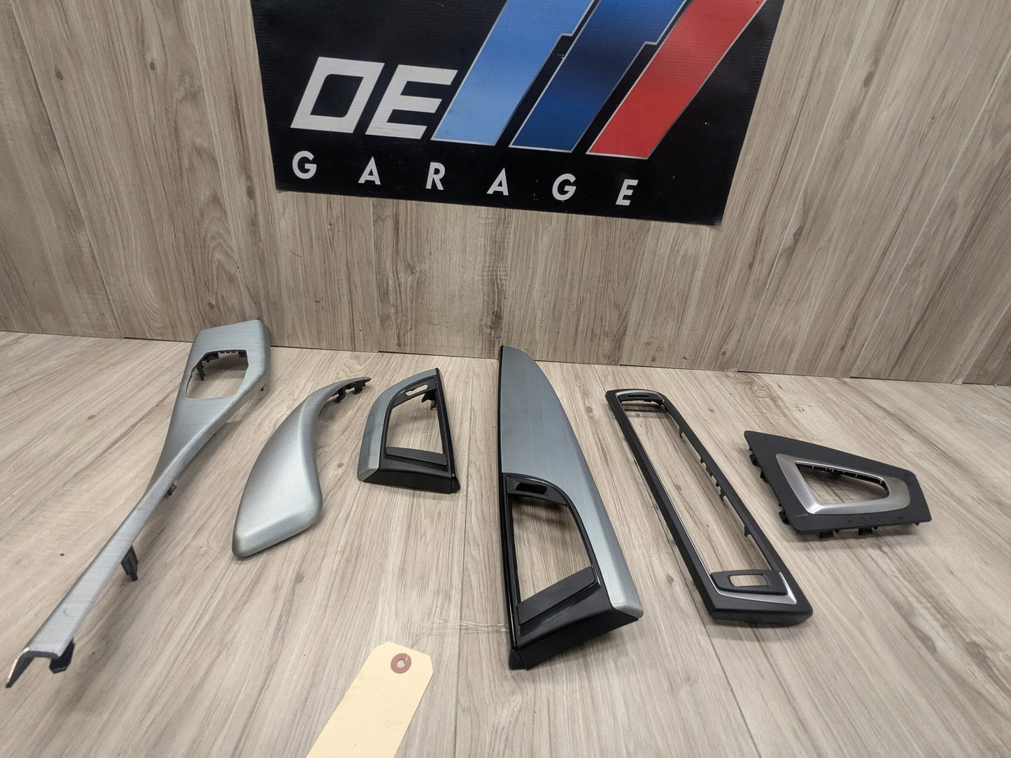 14-17 OEM BMW F22 228 M235 Central Console Dash Doors Aluminum Interior Trim SET