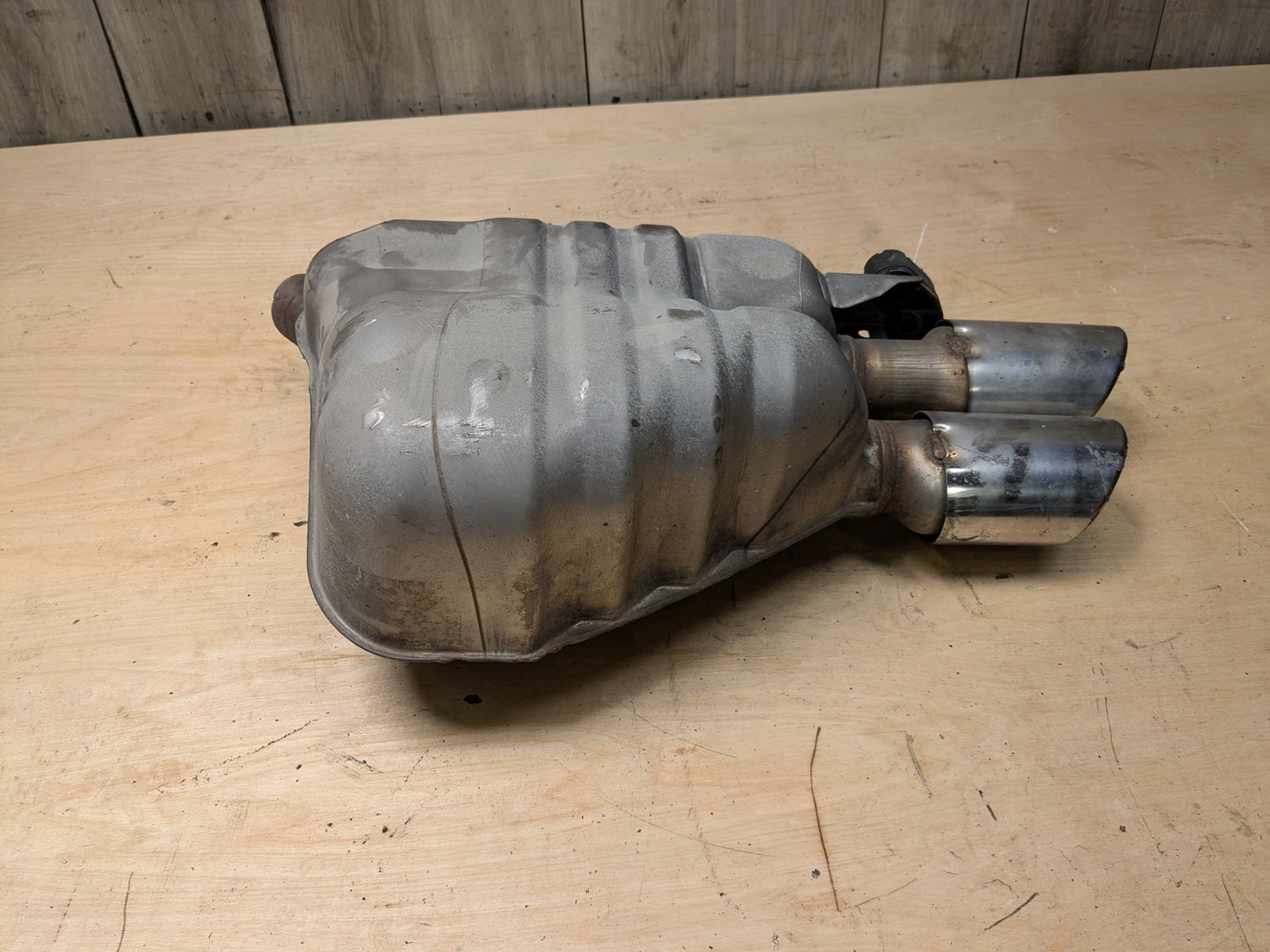13-17 OEM AUDI S4 S5 3.0L Rear Left Driver Side Exhaust Muffler