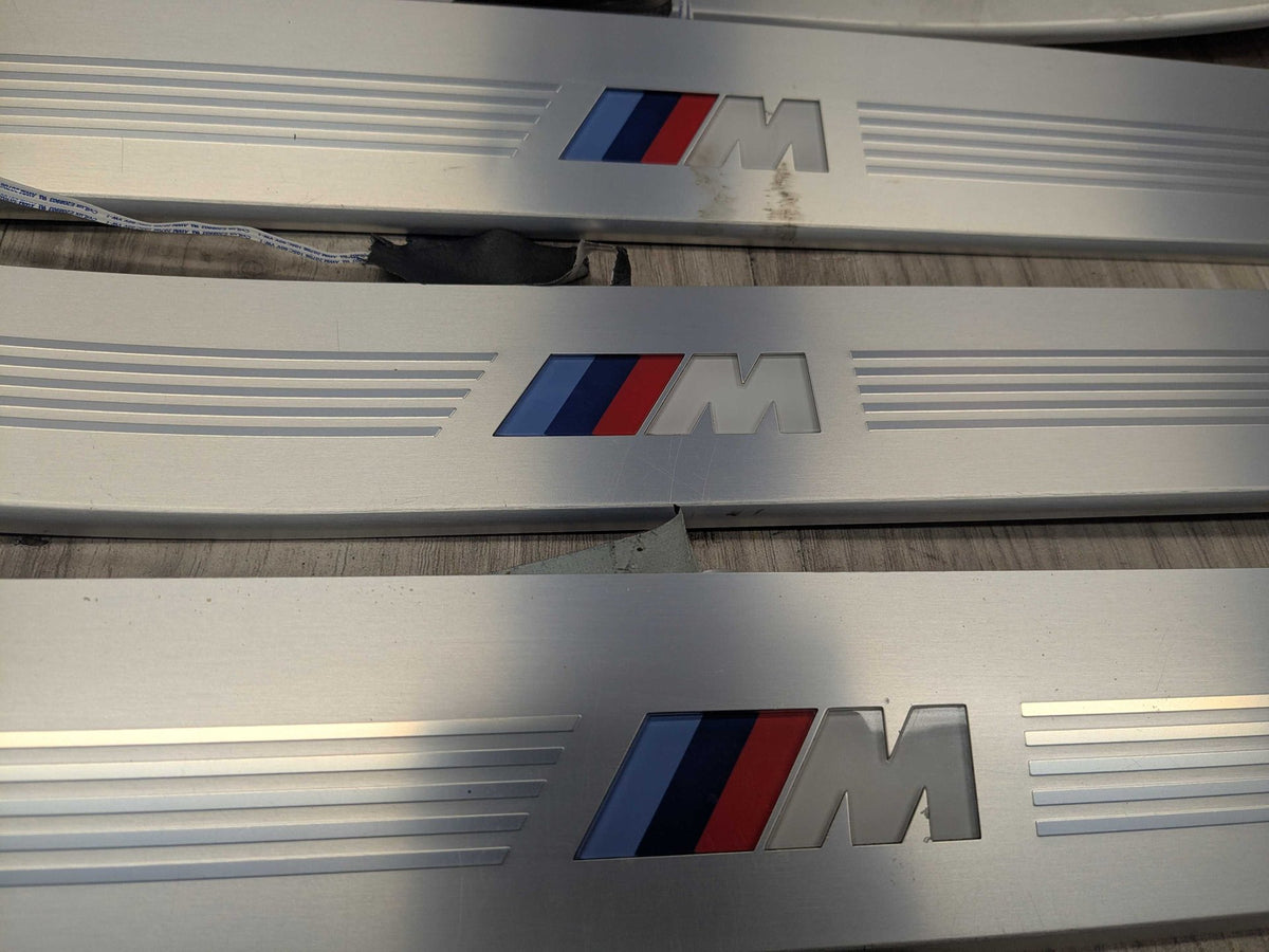 *16-19 OEM BMW G11 G12 OEM Door Sills M Trim Illuminated Entry Panels Kit SET