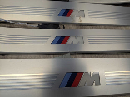 *16-19 OEM BMW G11 G12 OEM Door Sills M Trim Illuminated Entry Panels Kit SET