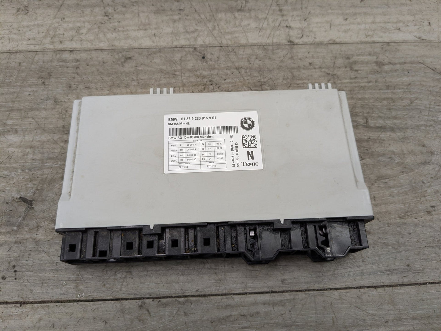 2011-2016 BMW 528i F10- Front Seat Control Module PN: 9280915
