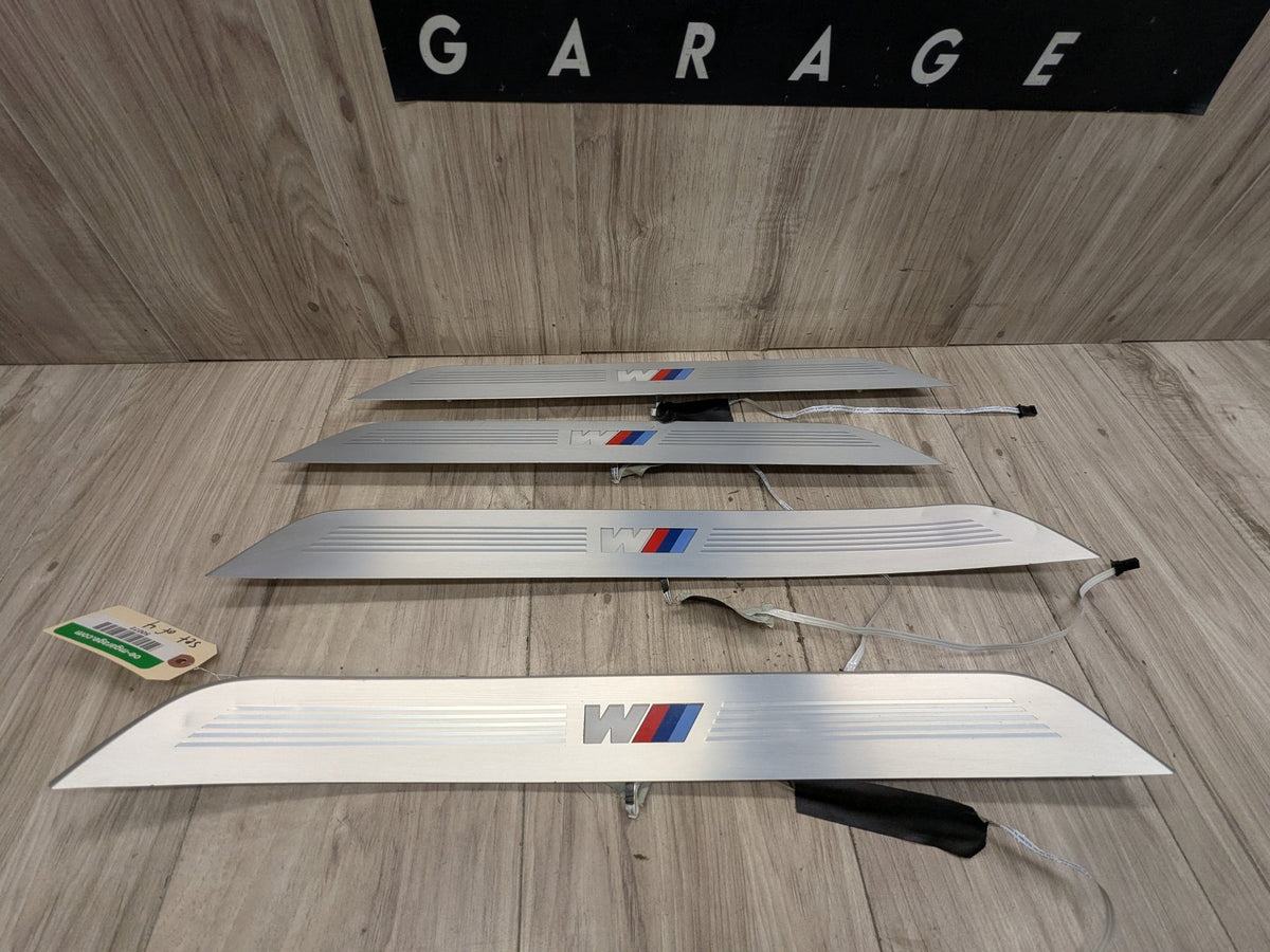 16-19 OEM BMW G11 G12 OEM Door Sills M Trim Illuminated Entry Panels Kit SET*