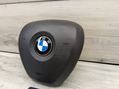 14-19 OEM BMW F15 F16 X5 X6 Front Driver Steering Wheel Airbag Air Bag Black