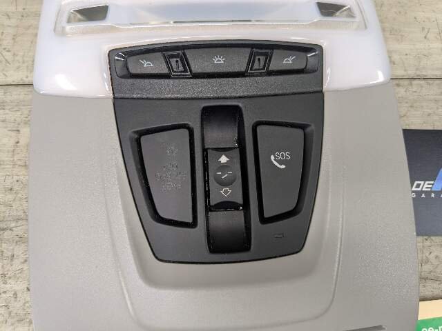 OEM BMW F15 F16 F39 F85 F86 X5 X6 Headliner Roof Console Dome Light Switch Gray